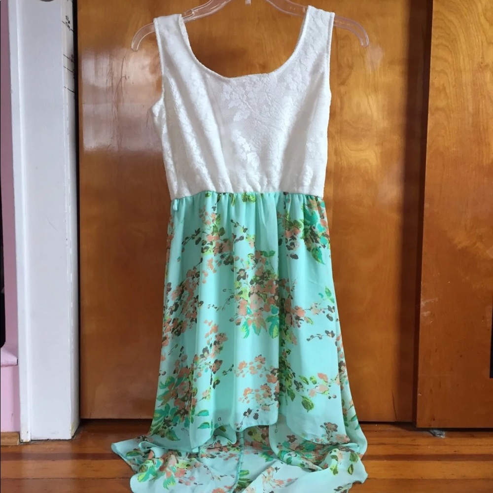 High-Low Floral Dress